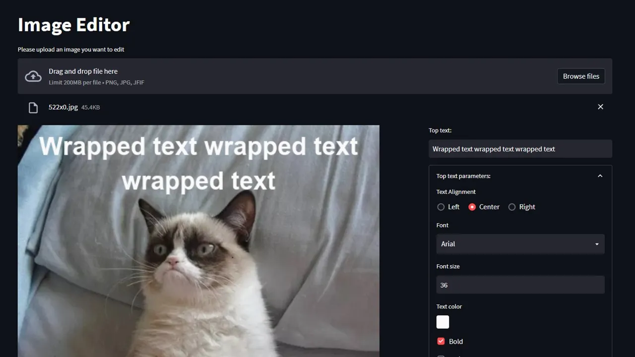 Streamlit Image Editor